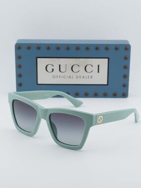 Gucci GG1714S 004 Square Women Sunglasses - Green / Grey